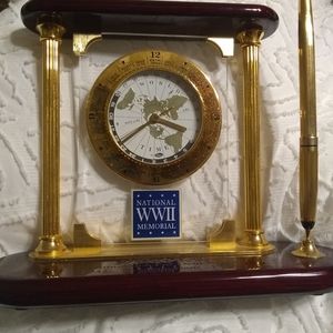 Western clock and pen